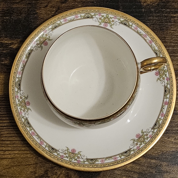 Antique Limoges P and P Teacup and Saucer - Picture 2 of 6